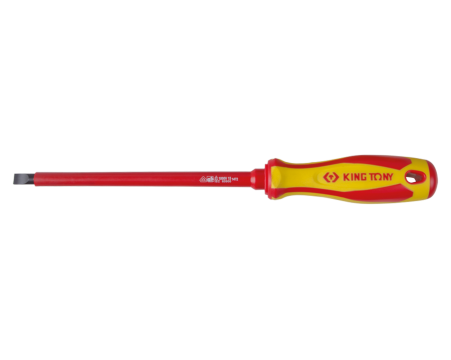 VDE insulated slotted screwdriver