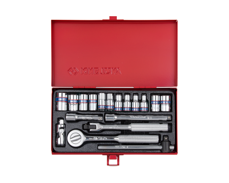 1/4' Socket set metric size with accessories - 18 