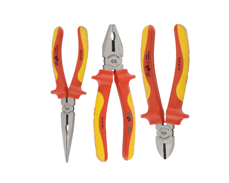 VDE insulated pliers set - 3 PC.
