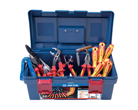 Complete tool box Electricitian version - 21 pcs