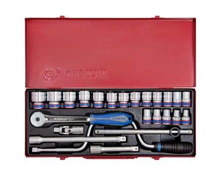 1/2' Socket set metric size with accessories - 24 