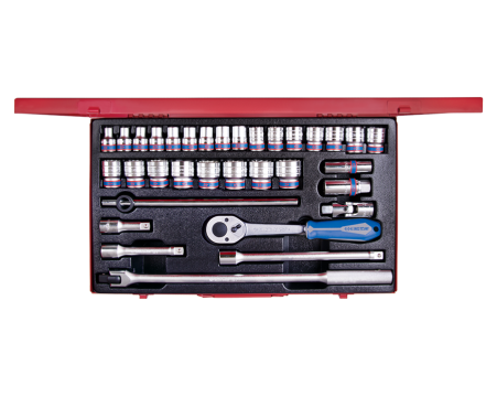 1/2' Socket set metric size with accessories - 33 
