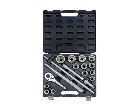 3/4' Metric socket set with accessories - 17 pcs