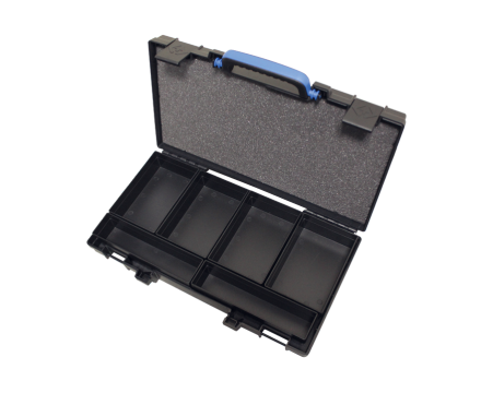 Case with 6 storage compartments