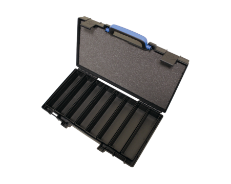 Case with 8 storage compartments