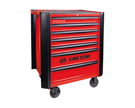 Red BUMPER trolley - 7 drawers