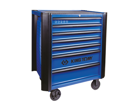 Blue BUMPER trolley - 7 drawers