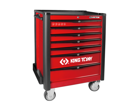 Red BUMPER+ tool trolley - 7 drawers