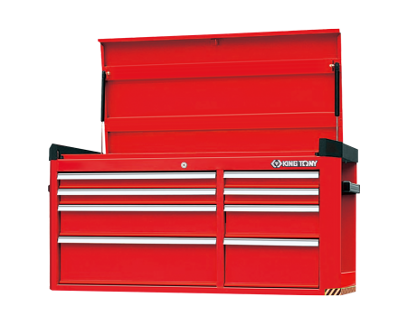 8-Drawer Metal Tool Chest with Upper Hold