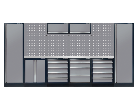 Mobiliario para taller completo (negro/gris/acero 