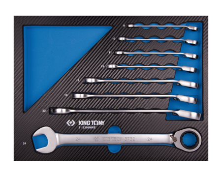 EVAWAVE tray of metric speed wrenches - 8 pcs