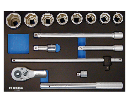 3/4' Socket set and accessories metric EVAWAVE foa
