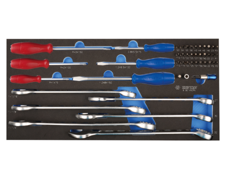Combination wrench, screwdriver and bit set - 45pc