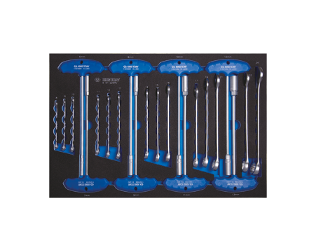Combination wrench & T-socket wrench EVAWAVE set –