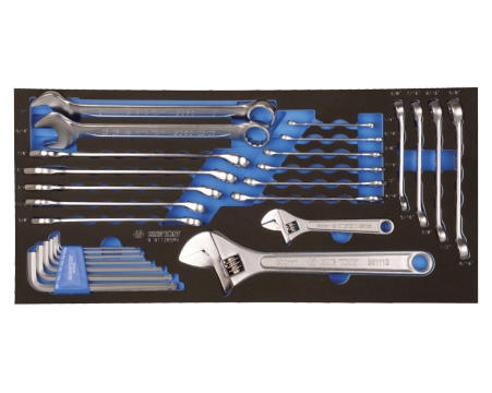 Combination wrench, hex wrench and flare nut wrenc
