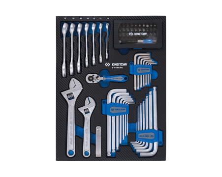 EVAWAVE tray with hex keys, bits and accessories -