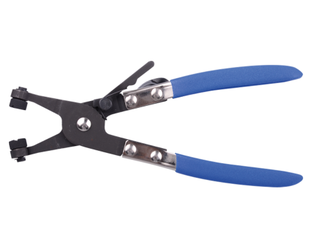 Straight pliers with cross split tips for self-tig