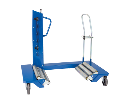 Hydraulic wheel trolley with wheel pivot system