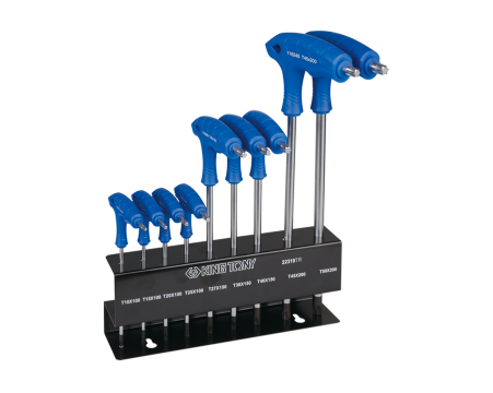 Serie di chiavi maschio TORX® con impugnatura a L 